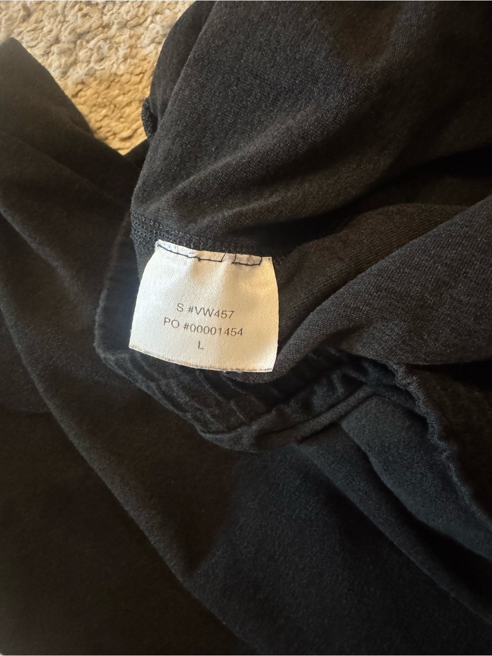Vuori Black/charcoal Track Joggers with White Drawstring - Picture 3 of 4
